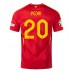 Maillot de foot Espagne Pedri Gonzalez #20 Domicile vêtements Europe 2024 Manches Courtes